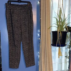 🐑🖤🚞Express Monochrome Textured Cropped Pants